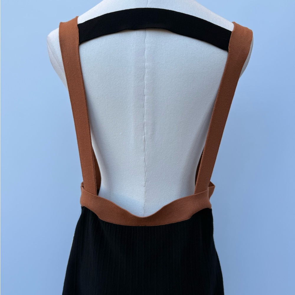 Anthropologie Open Back Color Block Pleated Knit Dress Size Large - Picture 14 of 15